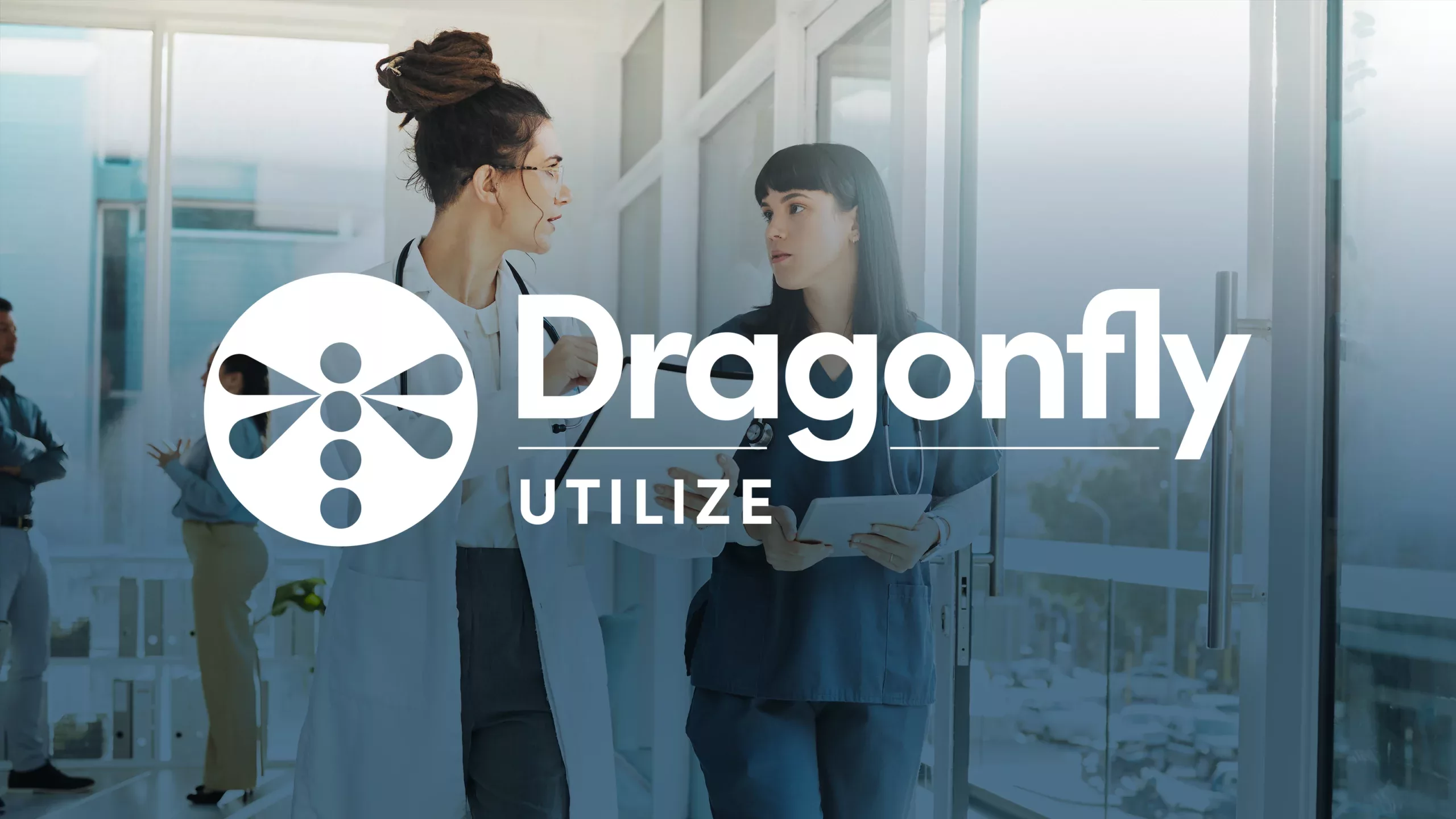 Xsolis Dragonfly Utilize logo over hospital providers